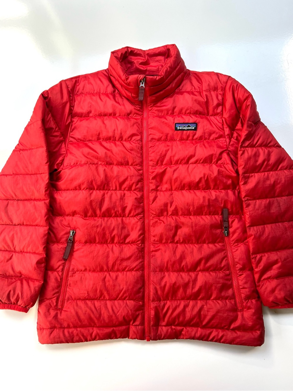 Patagonia Kids' Red Puffer Jacket Age 7-8